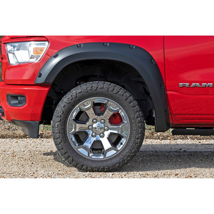ROUGH COUNTRY Caliper Covers | Front and Rear | Red | Ram 1500 2WD/4WD (2019-2025) | 71148A