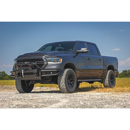 ROUGH COUNTRY Front Bumper | Tubular | Winch Mount | Ram 1500 2WD/4WD (2019-2024) | 51214W
