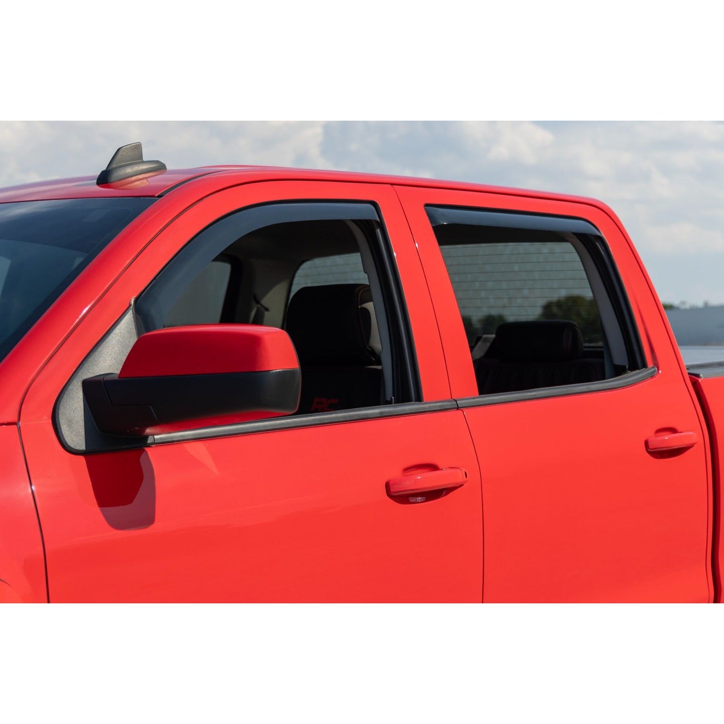 ROUGH COUNTRY Side Window Deflectors | In Channel Rain Guard | Chevy/GMC 1500/2500HD/3500HD 2WD/4WD | 811419