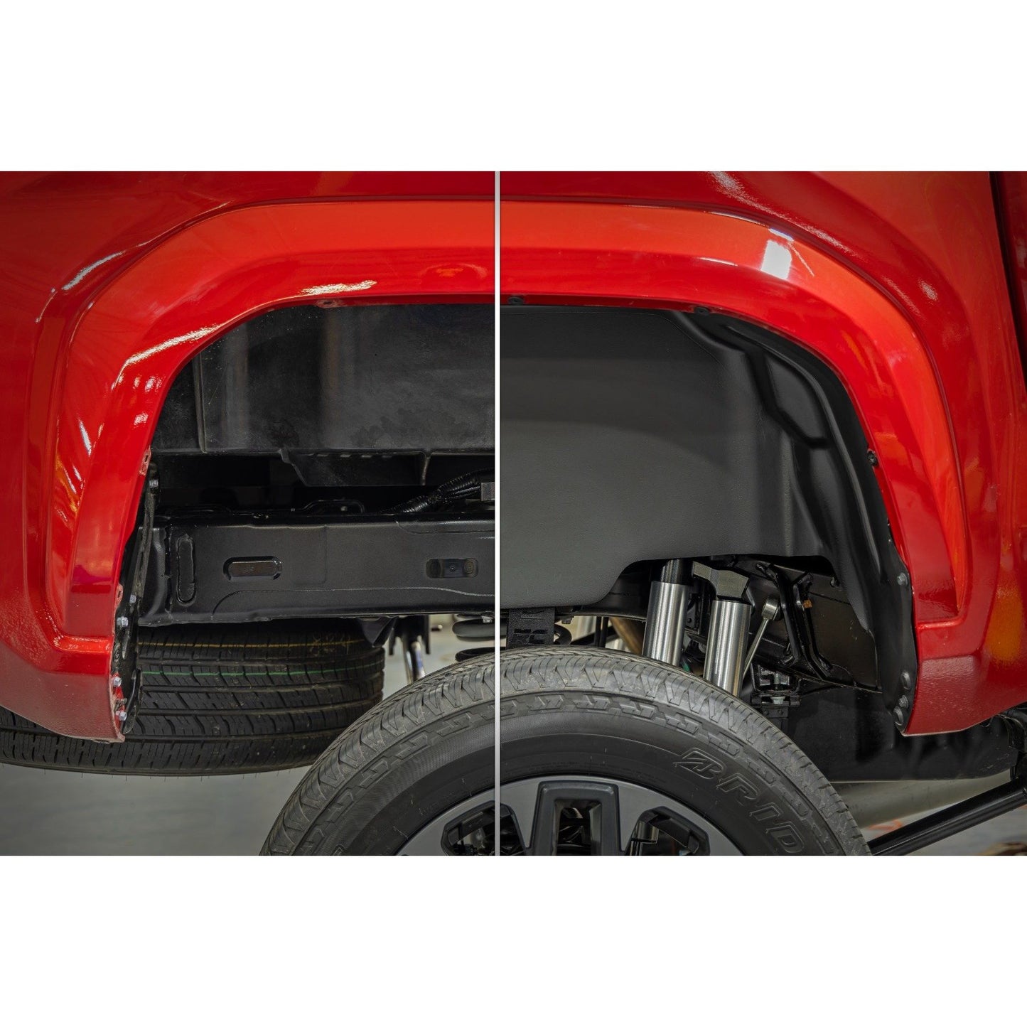 ROUGH COUNTRY Rear Wheel Well Liners | Toyota Tacoma 2WD/4WD (2024-2025) | 4521A