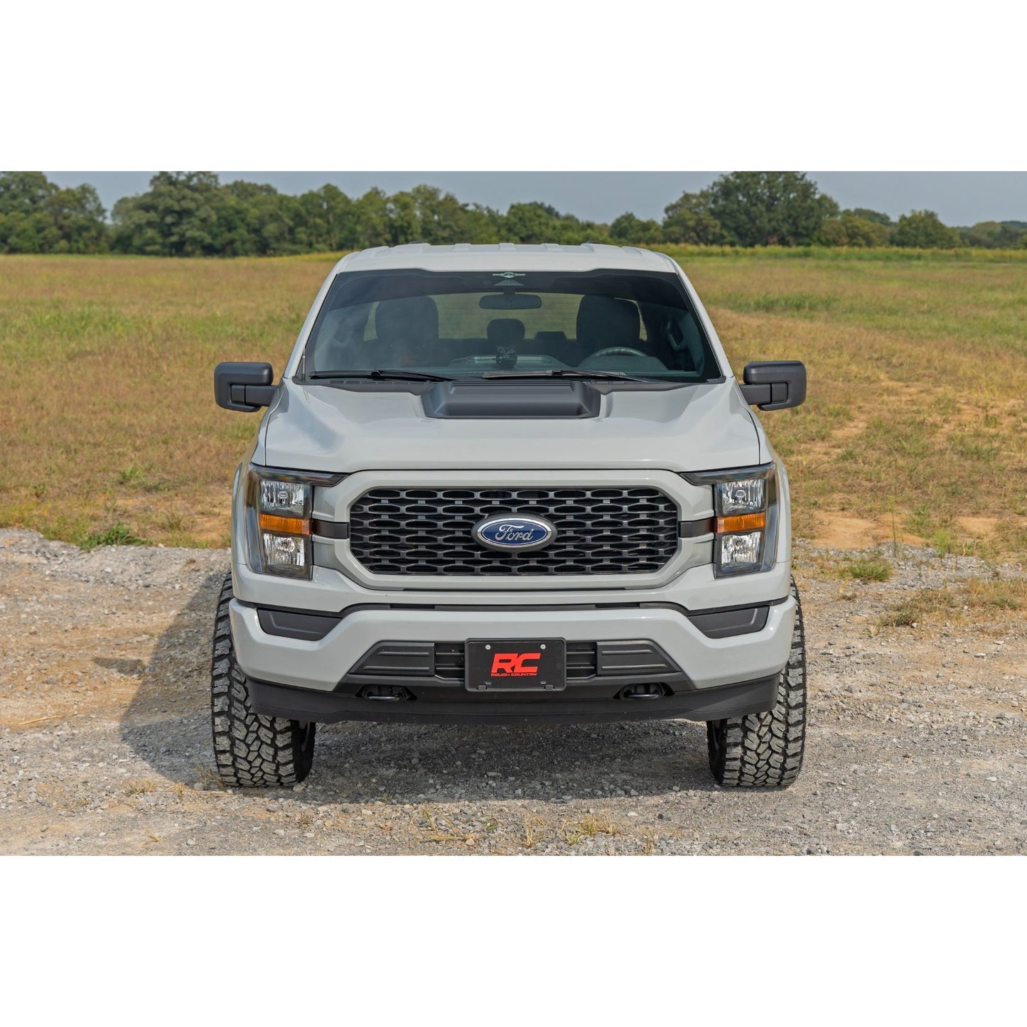 ROUGH COUNTRY | Hood Scoop  M7 Carbonized Gray  Ford F-150 2WD/4WD (2021-2026) | HS30010-M7