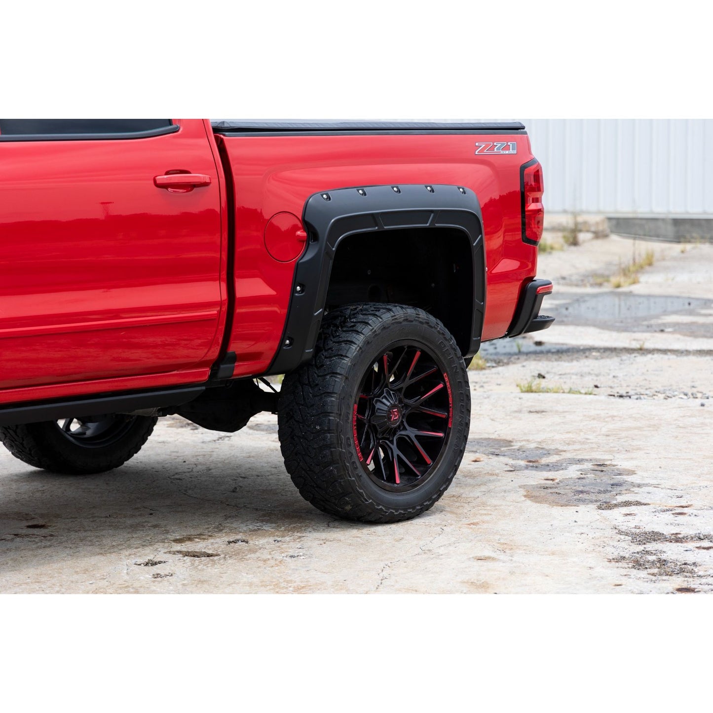 ROUGH COUNTRY Fender Flares | Defender l 5'9" Bed  | GA0 North-Sky Blue | Chevy Silverado 1500 (14-18 & Classic) | A-C11612-GA0