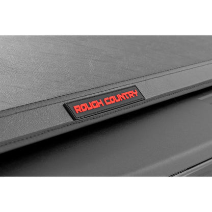 ROUGH COUNTRY Soft Tri-Fold Bed Cover | 5'7" Bed | Nissan Titan 2WD/4WD (2017-2024) | 41816555A