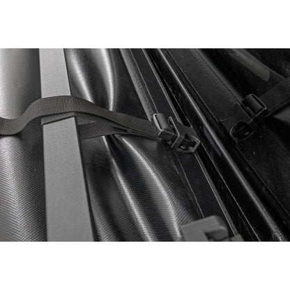 ROUGH COUNTRY Soft Tri-Fold Bed Cover | 5'7" Bed | Nissan Titan 2WD/4WD (2017-2024) | 41816555A