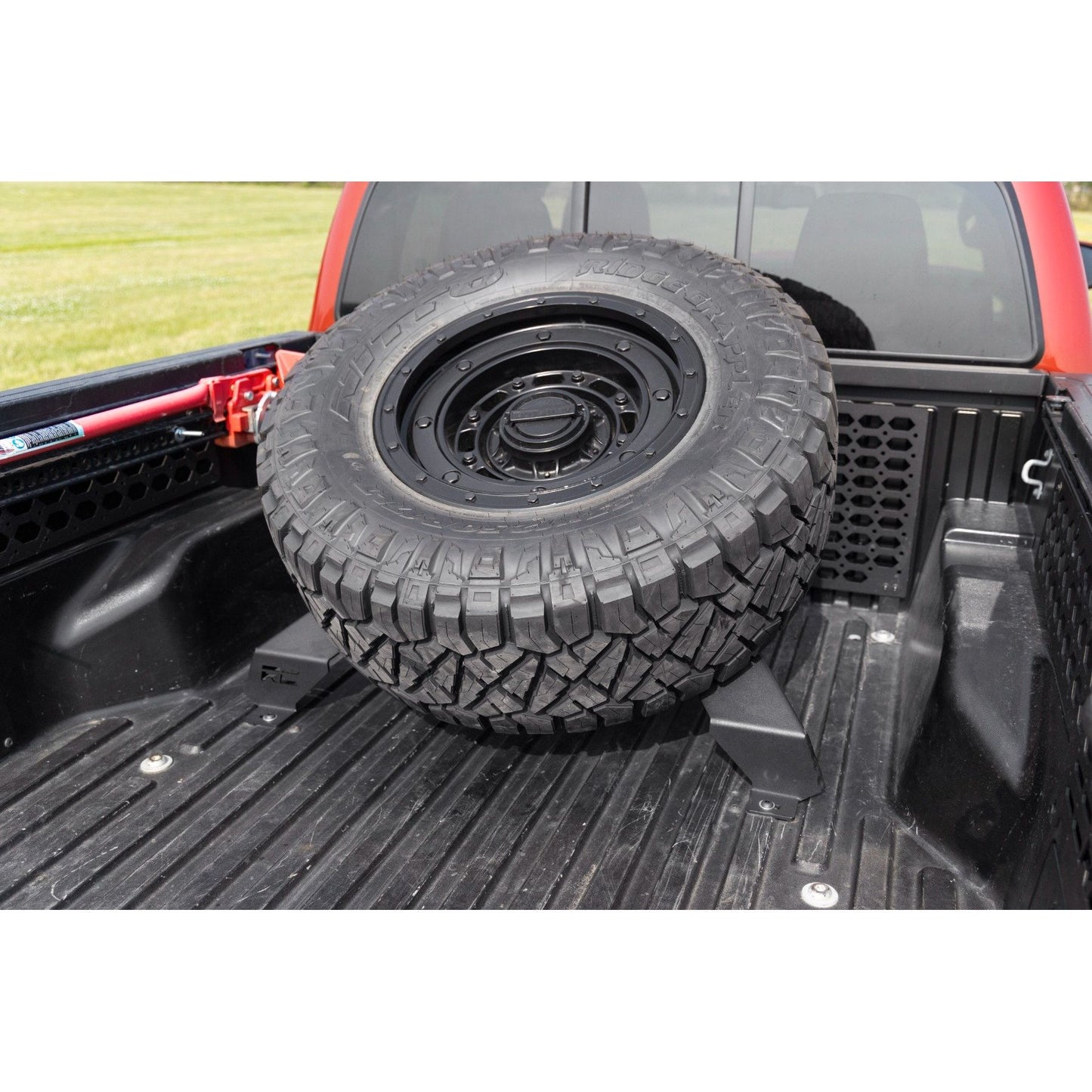 ROUGH COUNTRY Bed Mount Spare Tire Carrier | Universal (5x5.5 6x5.5 6x135 & 5x5.0 Bolt Patterns) | 73110