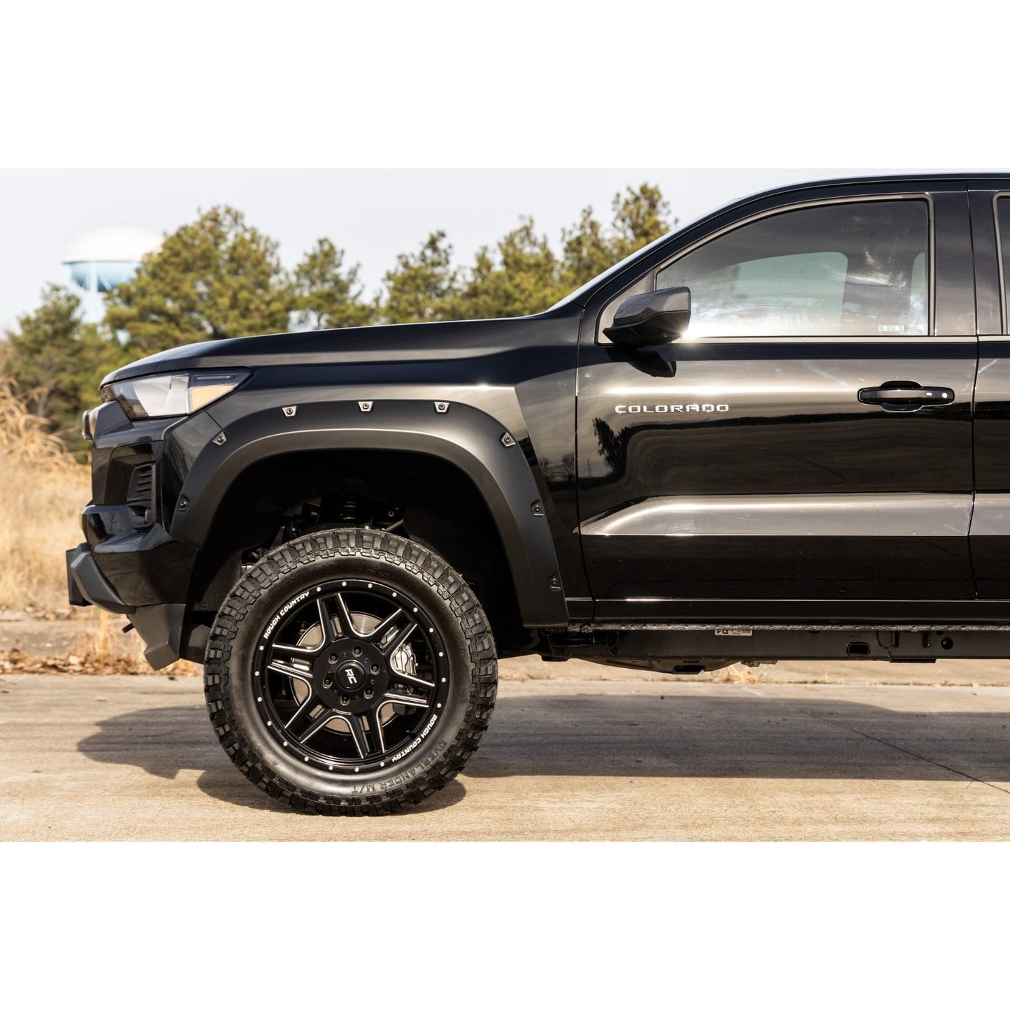 ROUGH COUNTRY | Pocket Fender Flares  GNT Radiant Red  Chevy Colorado 2WD/4WD (2023-2026) | F-C12311-GNT