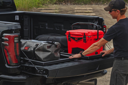 ROUGH COUNTRY | Slide-Out Truck Bed Cargo Trays  Fits 6'7"–6'10" Beds  Easy Tailgate Access | 10215