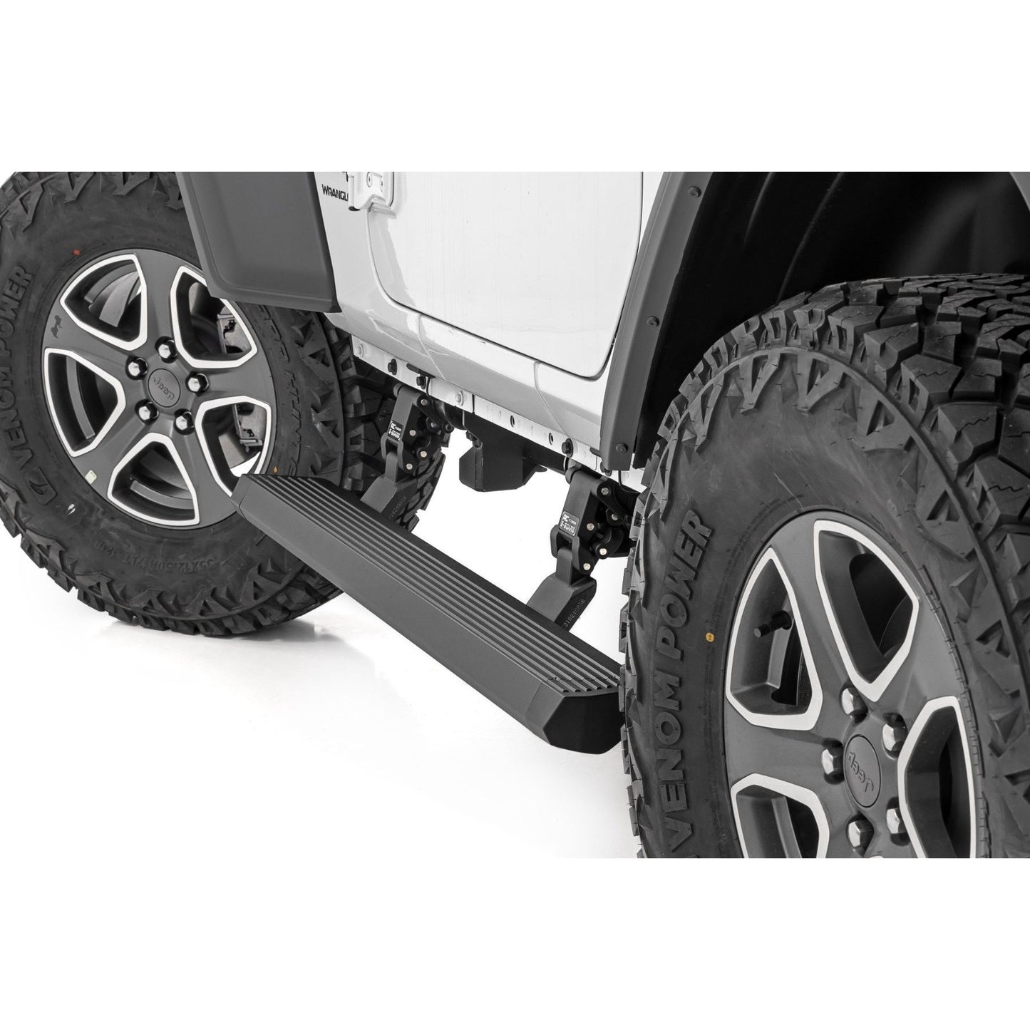 ROUGH COUNTRY Power Running Boards | Dual Electric Motor | 2 Door | Jeep Wrangler JL (18-25) | PSR61030