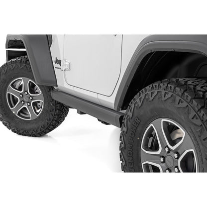 ROUGH COUNTRY Power Running Boards | Dual Electric Motor | 2 Door | Jeep Wrangler JL (18-25) | PSR61030