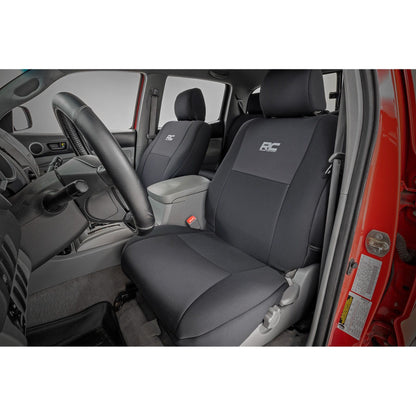 ROUGH COUNTRY Seat Covers | FR & RR | Crew Cab | Toyota Tacoma 2WD/4WD (2005-2015) | 91052