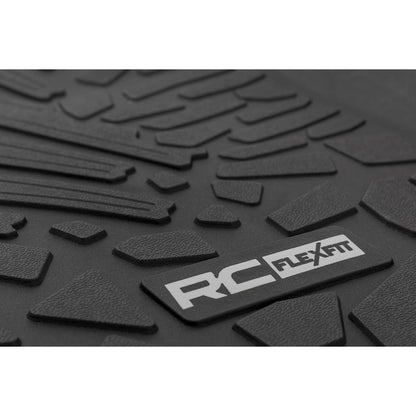 ROUGH COUNTRY Flex Fit Floor Mats | FR & RR | 4 Door | Jeep Wrangler Unlimited 4WD (18-25) | FF-60112