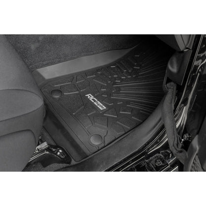 ROUGH COUNTRY Flex Fit Floor Mats | FR | 2 Door | Jeep Wrangler JL 4WD (2018-2025) | FF-6011_A