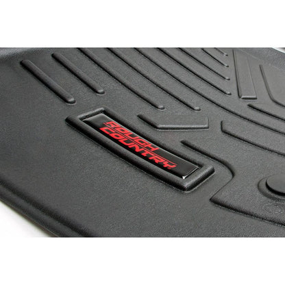ROUGH COUNTRY Floor Mats | Front | Over Hump | Ford F-150 (15-25)/F-150 Lightning (22-25)/Raptor (17-20)  | M-5115