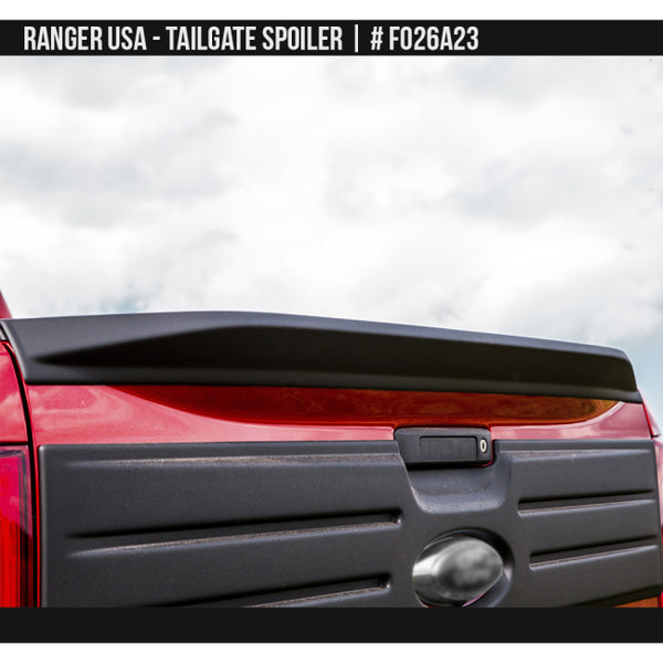 AIRDESIGN | Tailgate Spoiler Satin Black | 19–23 Ford Ranger | FO26A23