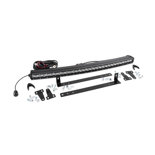 ROUGH COUNTRY LED Light Kit | Grille Mount | 30" Chrome Single Row | Ford F-150 (09-14) | 70659