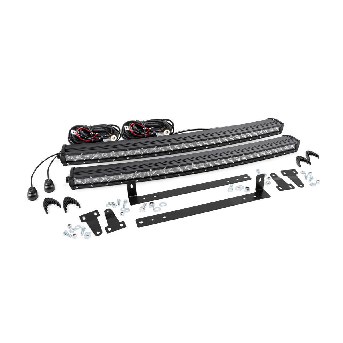 ROUGH COUNTRY LED Light Kit | Grille Mount | Dual 30" Chrome Single Row | Ford F-150 (09-14) | 70660