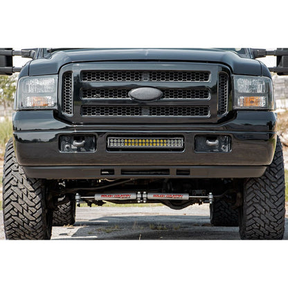 ROUGH COUNTRY LED Light Kit | Bumper Mount | 20" Black Dual Row | Ford F-250/F-350 Super Duty (05-07) | 70665
