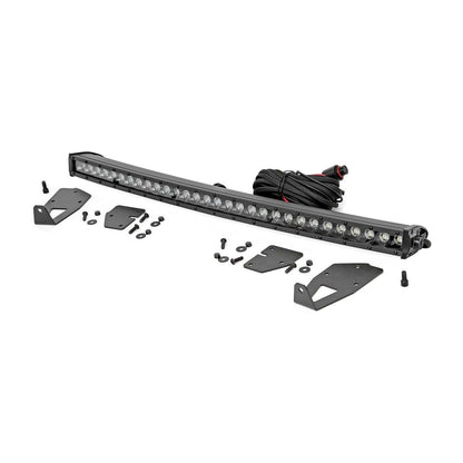 ROUGH COUNTRY LED Light Kit | Grille Mount | 30" Black Single Row | Ford Raptor 4WD (17-20) | 70702