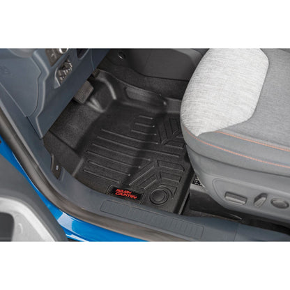 ROUGH COUNTRY Floor Mats | Front and Rear | Ford Maverick 2WD/4WD (2022-2025) | M-51102