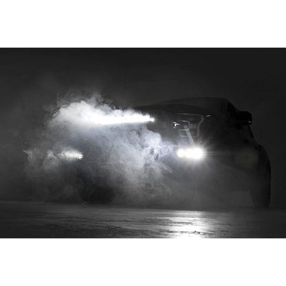 ROUGH COUNTRY LED Light Kit | Grille Mount | 30" Black Single Row | White DRL | Ford Raptor (17-20) | 70701BLDRL