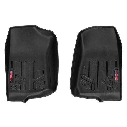 ROUGH COUNTRY Floor Mats | FR | 2 Door | Jeep Gladiator JT (20-24)/Wrangler JL (18-24)/Wrangler Unlimited (18-24)  | M-6150