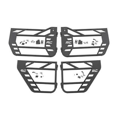 ROUGH COUNTRY Tubular Doors | Front and Rear | Jeep Wrangler JK/Wrangler Unlimited  (07-18) | 10588