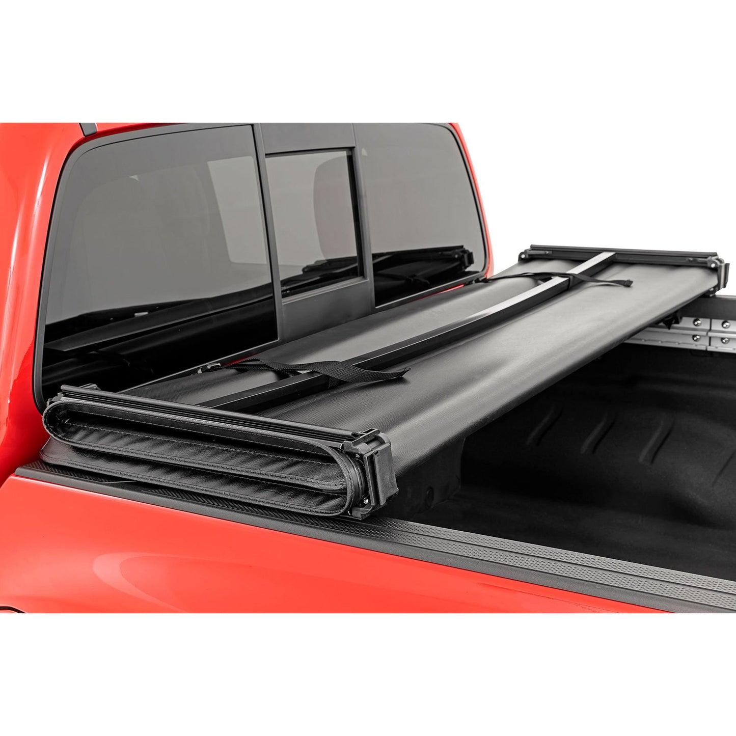 ROUGH COUNTRY Soft Tri-Fold Bed Cover | 5' Bed | Nissan Frontier 2WD/4WD (2022-2025) | 41805522A