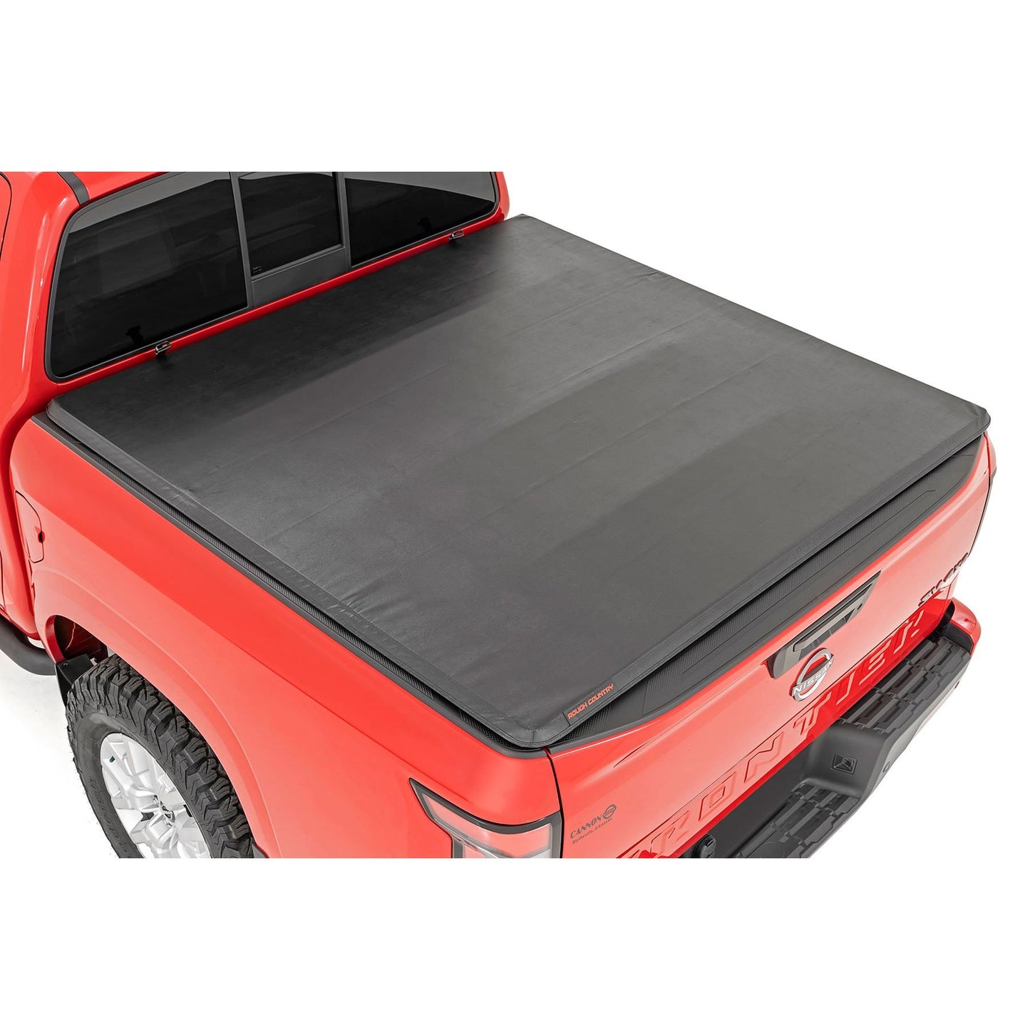 ROUGH COUNTRY Soft Tri-Fold Bed Cover | 5' Bed | Nissan Frontier 2WD/4WD (2022-2025) | 41805522A