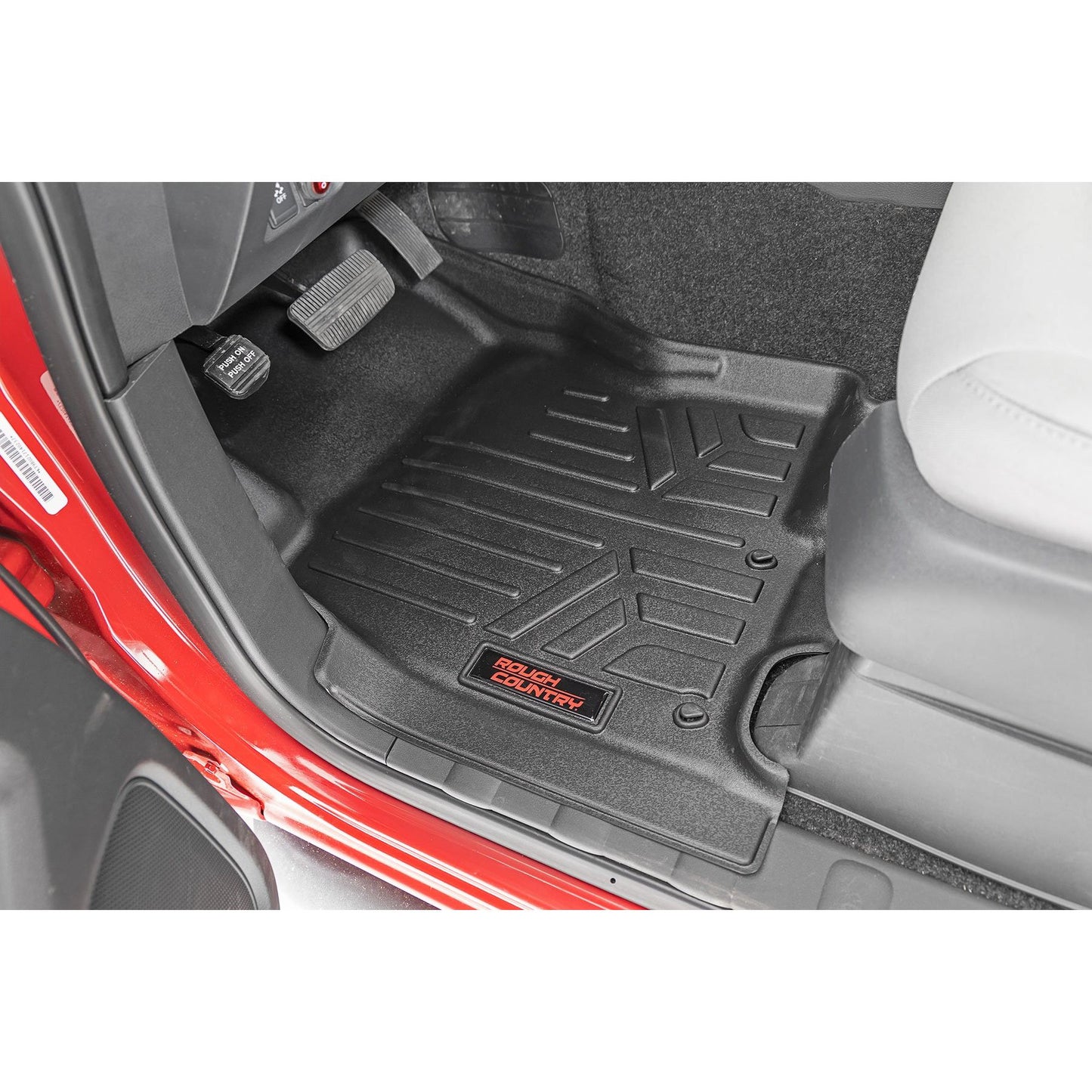 ROUGH COUNTRY Floor Mats | FR & RR | Crew Cab | Nissan Frontier 2WD/4WD (2022-2025) | M-80515