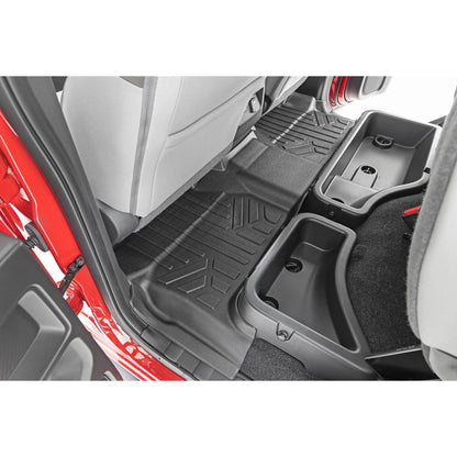 ROUGH COUNTRY Floor Mats | FR & RR | Crew Cab | Nissan Frontier 2WD/4WD (2022-2025) | M-80515