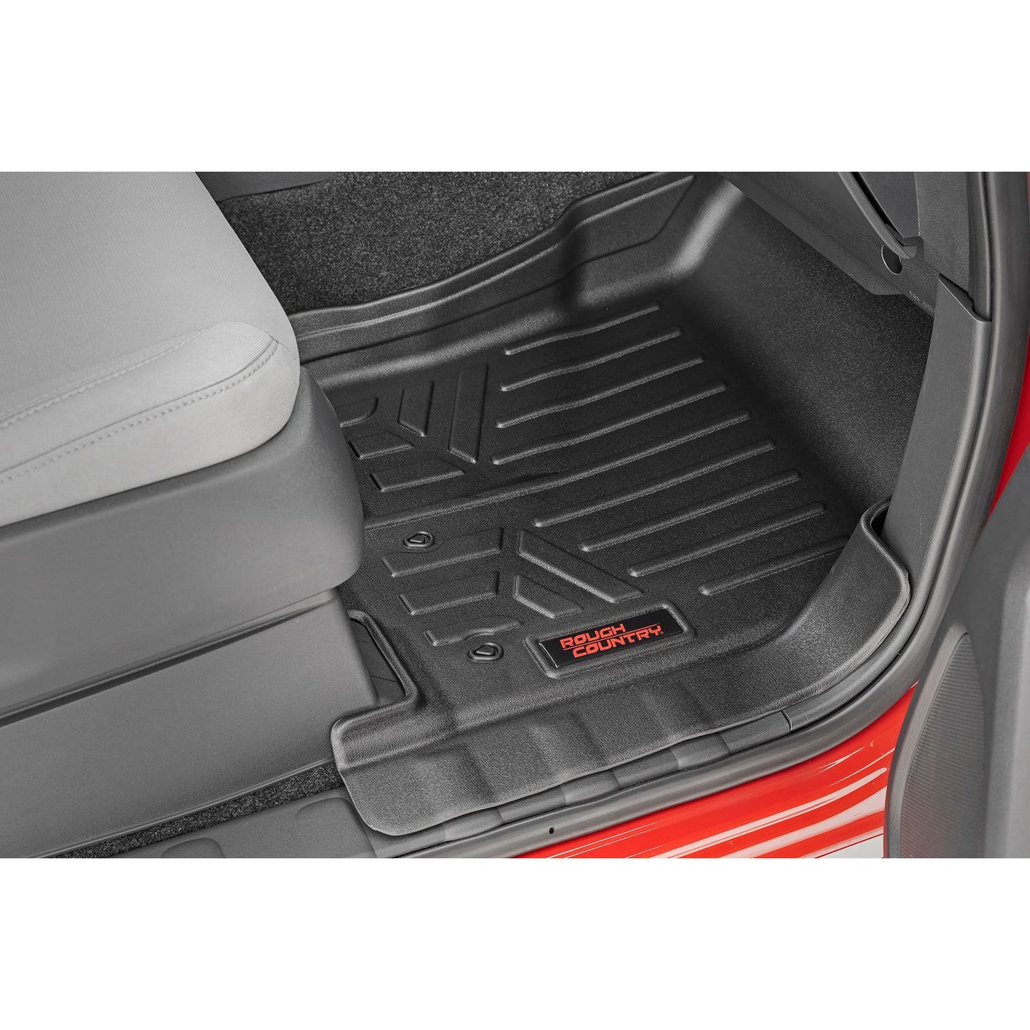 ROUGH COUNTRY Floor Mats | FR & RR | Crew Cab | Nissan Frontier 2WD/4WD (2022-2025) | M-80515