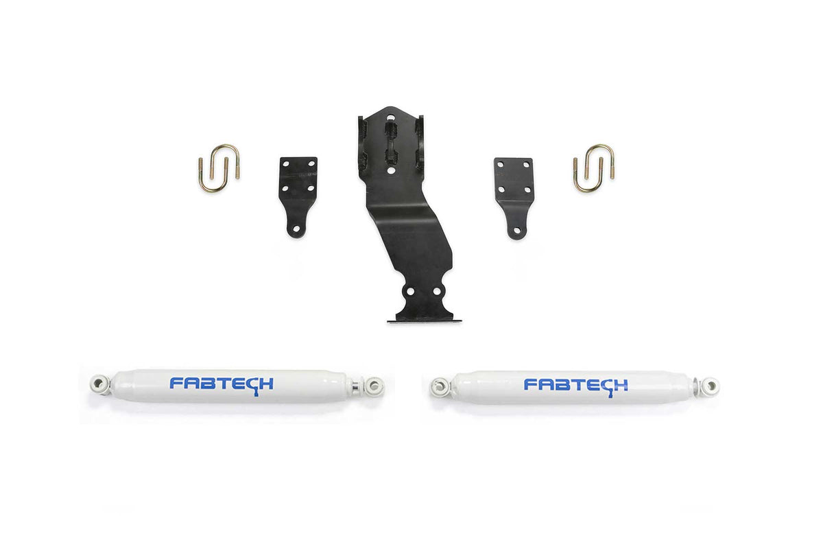 FABTECH | Dual Steering Stabilizer System (Opposing Style) w/ Performance Shocks | Ford F250 / Ford F350 | FTS22301 — product image 1