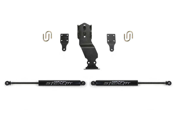FABTECH | Dual Steering Stabilizer System (Opposing Style) w/ Stealth Shocks | Ford F250 / Ford F350 | FTS22302