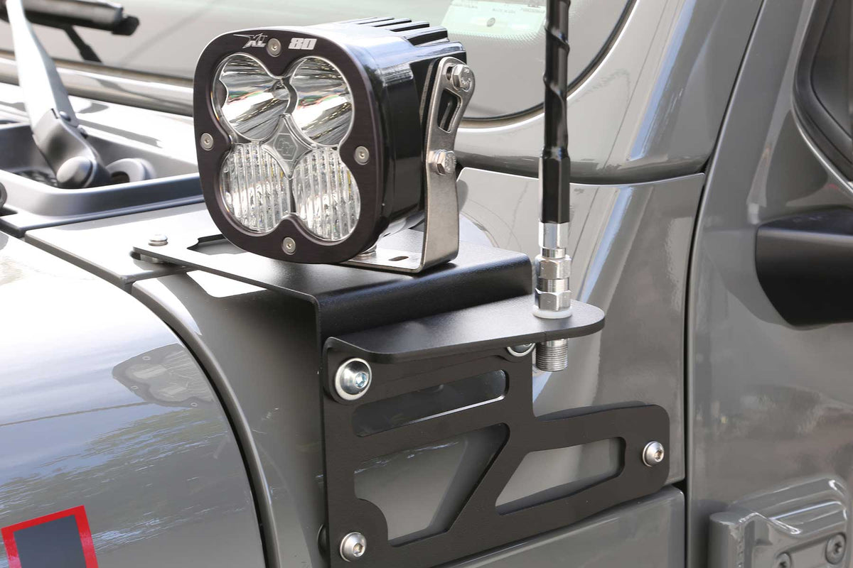 FABTECH | Antenna Bracket (Fixed Light Mount) | Jeep Gladiator / Jeep JL | FTS24298 — product image 2