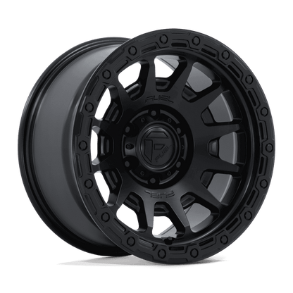 FUEL FC884 FORTRESS Matte Black W/ Gloss Black Lip