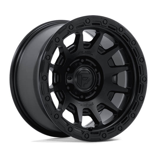 FUEL FC884 FORTRESS Matte Black W/ Gloss Black Lip
