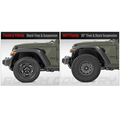 ROUGH COUNTRY | WF1 Fender Flares  Jeep Gladiator JT 4WD (2020-2025) | A-J02022