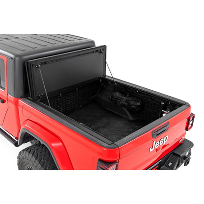 ROUGH COUNTRY Hard Tri-Fold Flip Up Bed Cover | 5' Bed | Jeep Gladiator JT 4WD (2020-2025) | 49620500