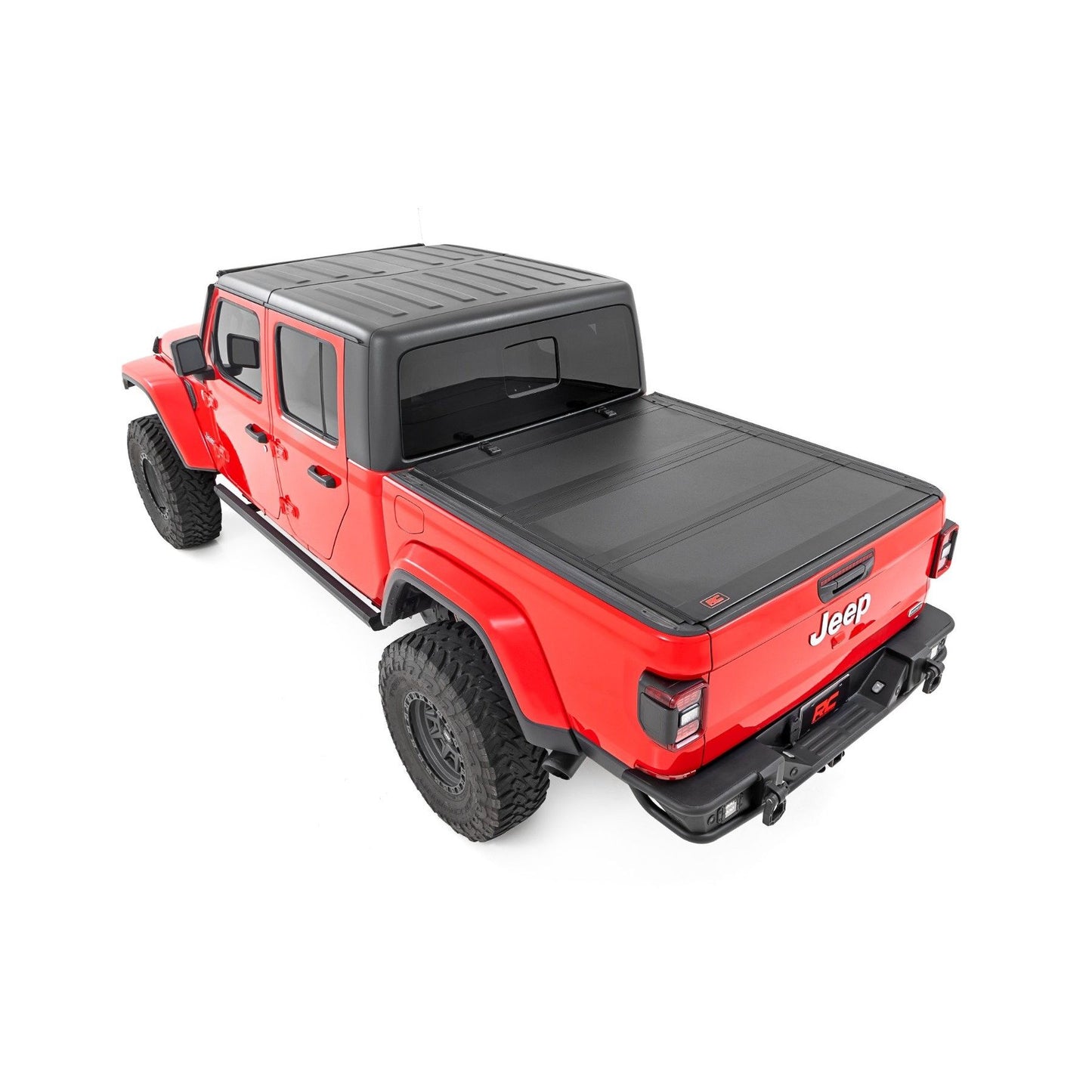 ROUGH COUNTRY Hard Tri-Fold Flip Up Bed Cover | 5' Bed | Jeep Gladiator JT 4WD (2020-2025) | 49620500