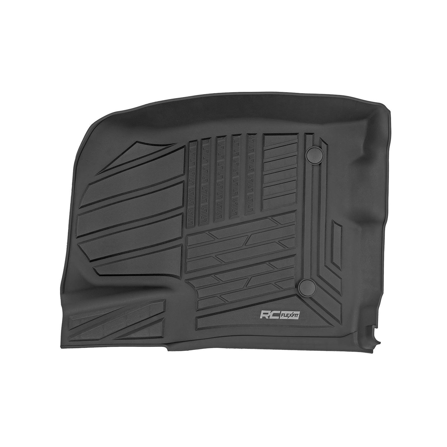 ROUGH COUNTRY Flex-Fit Floor Mats | FR & RR | FR Bucket | Crew | Chevy/GMC 1500/2500HD/3500HD (19-26 & Classic) | FF-21612