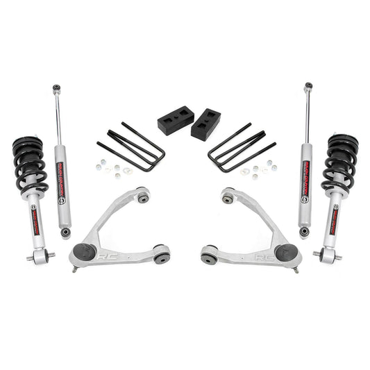 ROUGH COUNTRY 3.5 Inch Lift Kit | Cast Steel | N3 Strut | Chevy/GMC 1500 (14-16) | 198.23