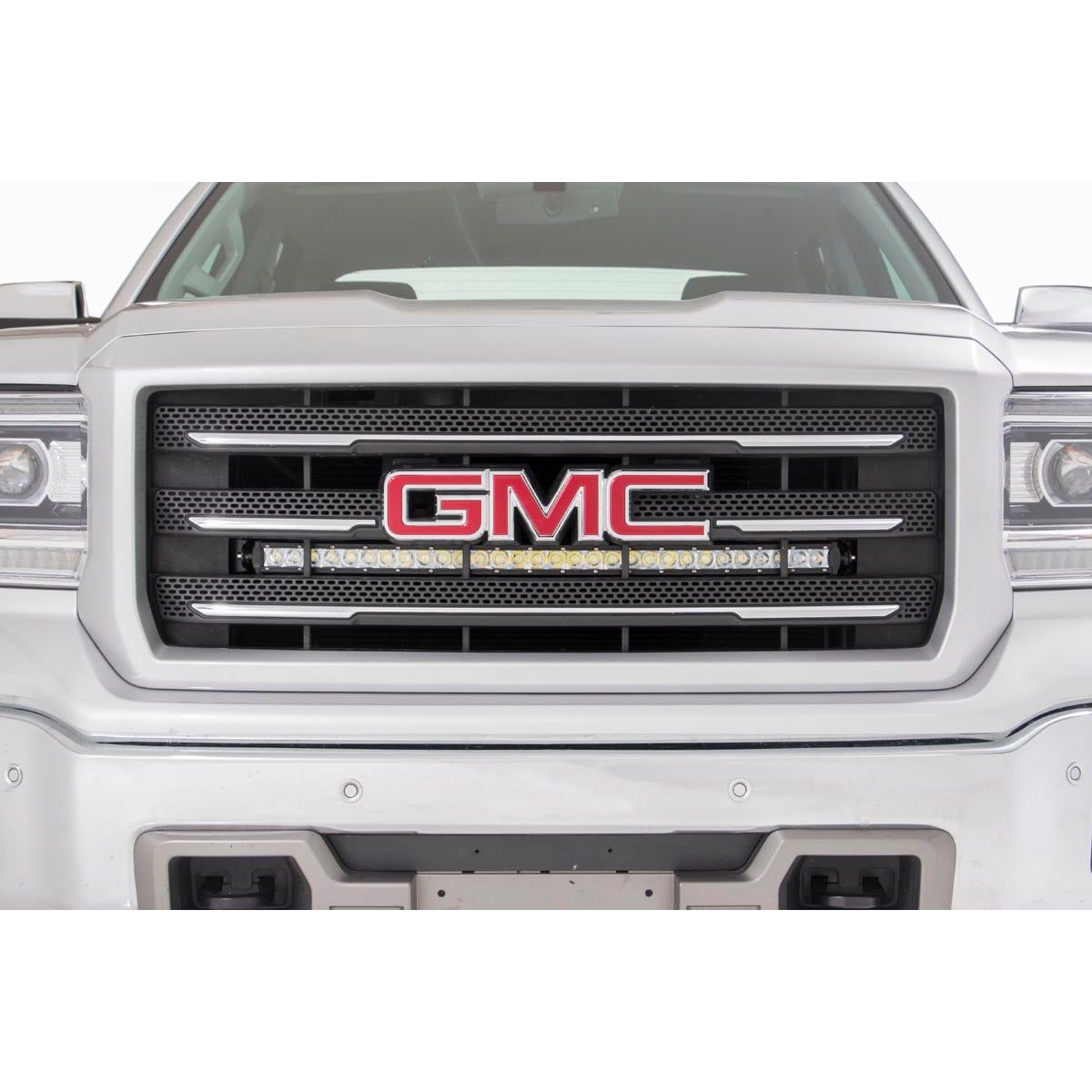 ROUGH COUNTRY LED Light Kit | Behind Grille Mount | 30" Chrome Single Row | Chevy/GMC 1500 (14-18 & Classic) | 70625