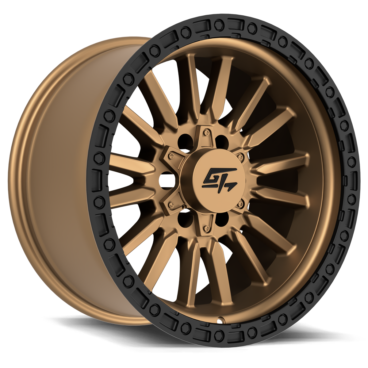 GT OFFROAD CHAMBER Matte Bronze Centre / Black Lip wheel