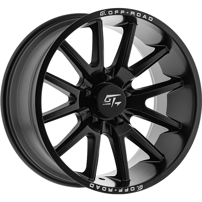 GT OFFROAD RAID Matte Black wheel