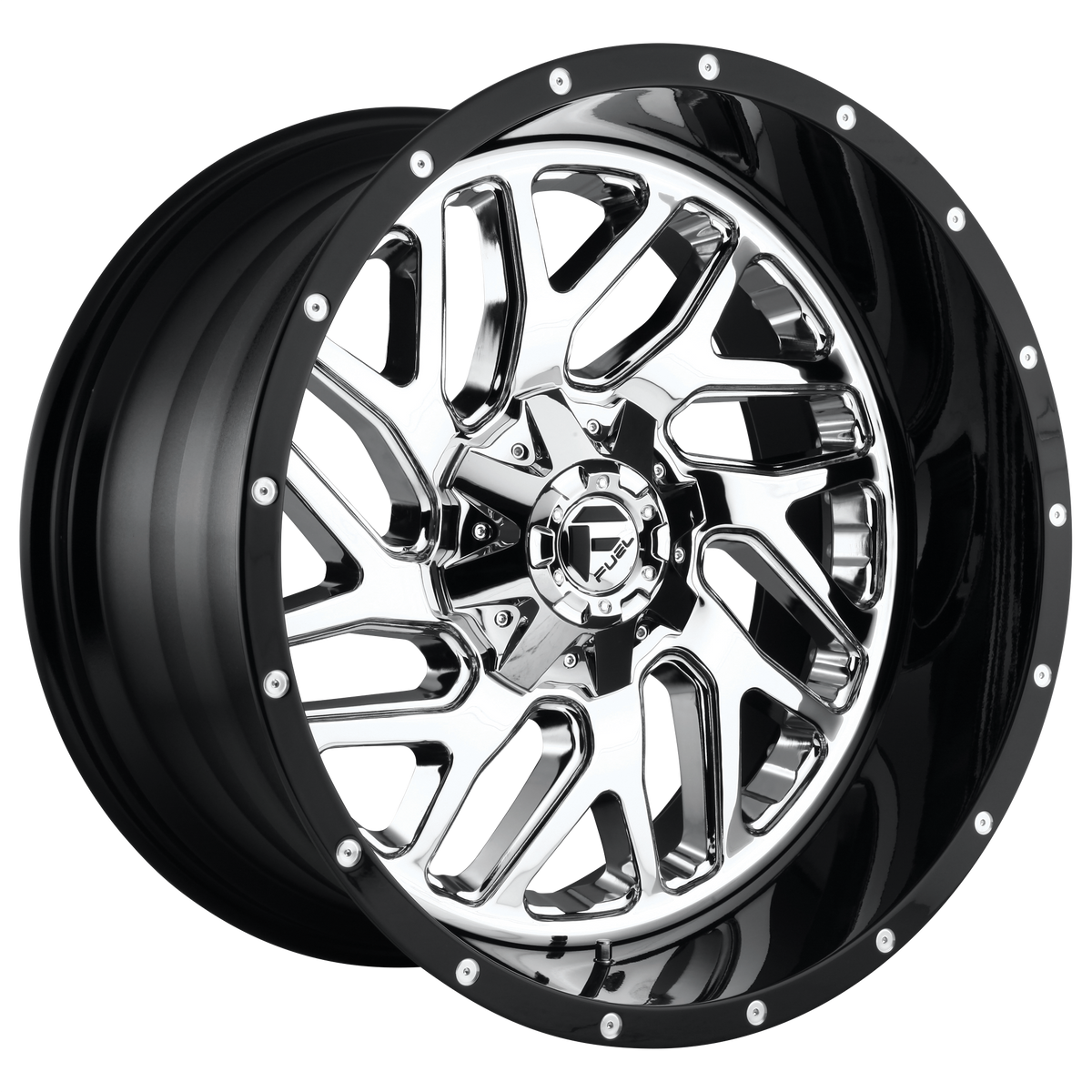 FUEL D211 TRITON Chrome W/ Gloss Black Lip