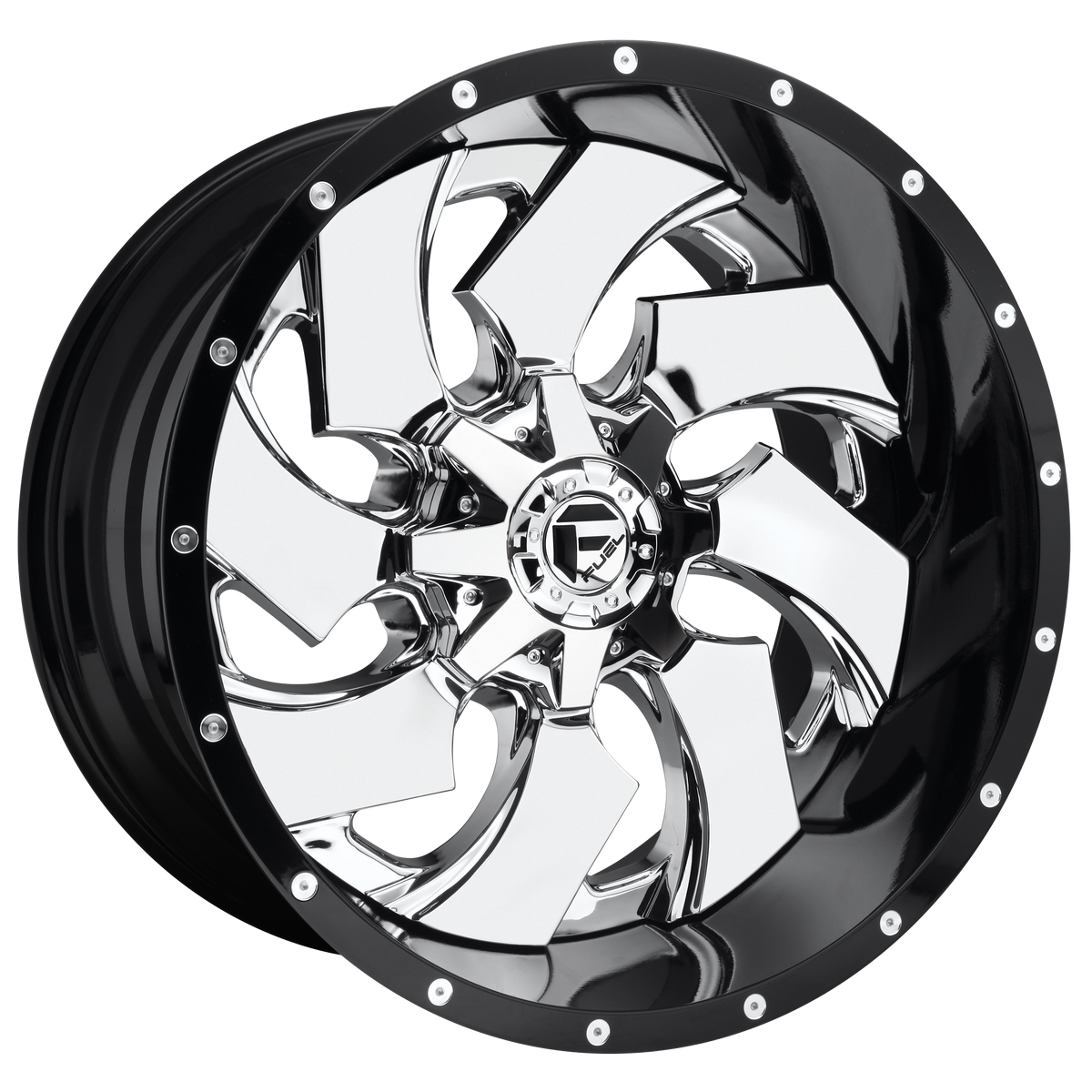 FUEL 2PC D240 CLEAVER Chrome W/ Gloss Black Lip