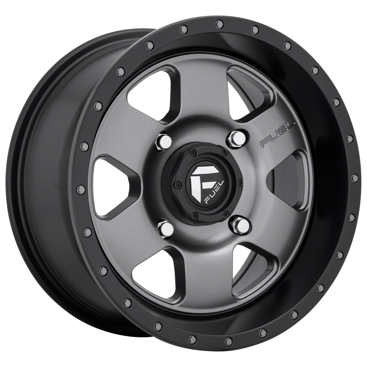 FUEL D619 PODIUM Matte Gunmetal Black Bead Ring