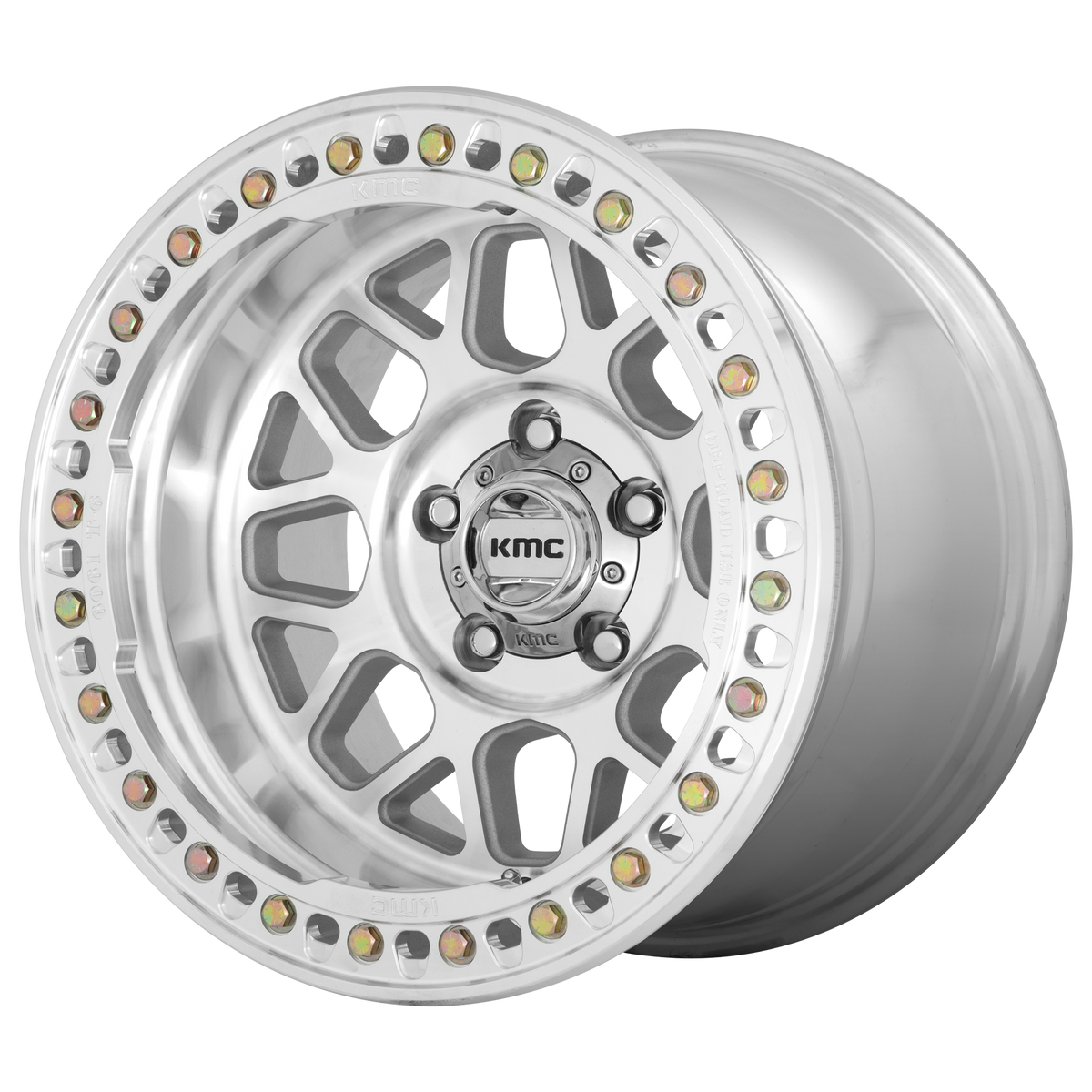 KMC KM235 GRENADE CRAWL BEADLOCK Machined wheel
