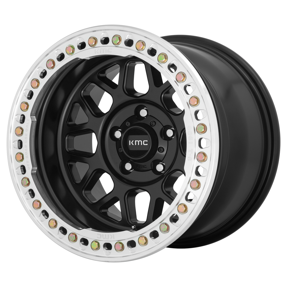 KMC KM235 GRENADE CRAWL BEADLOCK Satin Black wheel