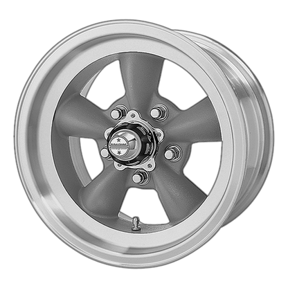 American Racing VN105 TORQ THRUST D Torq Thrust Gray W/ Mach Lip wheel